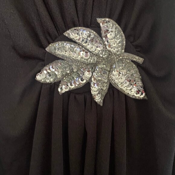 Vintage 90s Black Cocktail Dress XS/SM - Picture 3 of 4